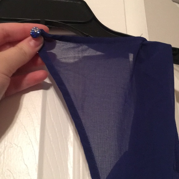 Grecian blue gown - Picture 5 of 5